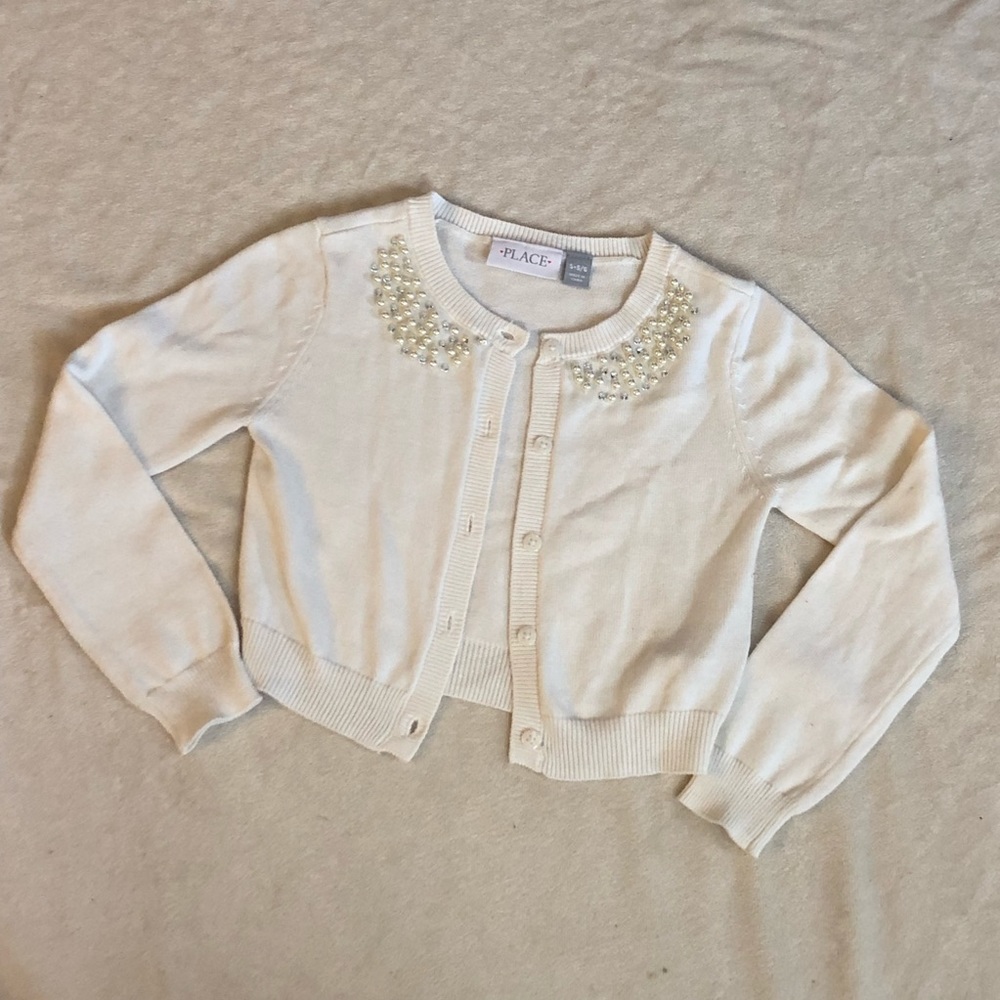 Children’s place cardigan beaded